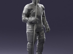 hockey player 0302 3d print ready Modèles 3D en vedette