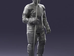 hockey player 0302 3d print ready 3D Print Model