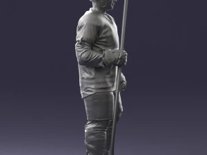 hockey player 0302 3d print ready 3D Print Model