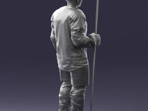 hockey player 0302 3d print ready 3D Print Model