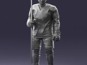 hockey player 0302 3d print ready 3D Print Model