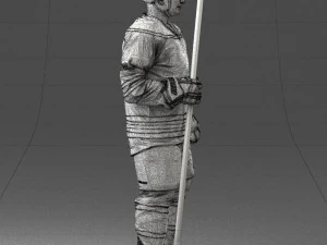 hockey player 0302 3d print ready 3D Print Model