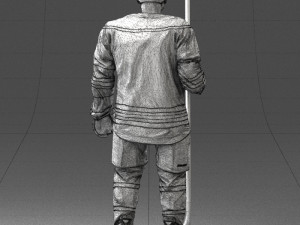 hockey player 0302 3d print ready Modèles 3D en vedette