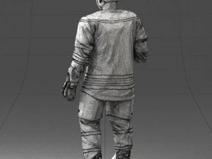 hockey player 0302 3d print ready 3D Print Model