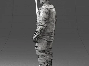 hockey player 0302 3d print ready 3D Print Model
