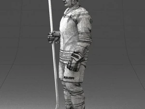 hockey player 0302 3d print ready 3D Print Model