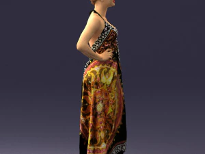 woman in dress 0299 3D Model