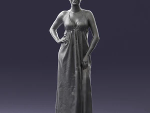 woman in dress 0299 3D Model