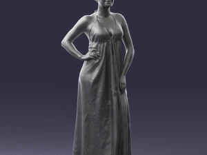 woman in dress 0299 3D Model