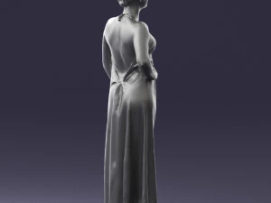 woman in dress 0299 3D Model