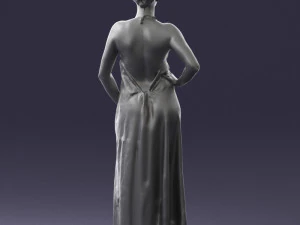 woman in dress 0299 3D Model