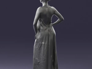 woman in dress 0299 3D Model