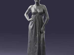 woman in dress 0299 3D Model