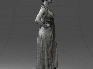 woman in dress 0299 3D Model