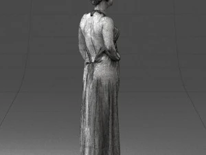 woman in dress 0299 3D Model