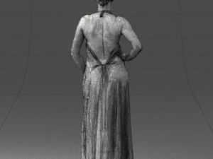 woman in dress 0299 3D Model