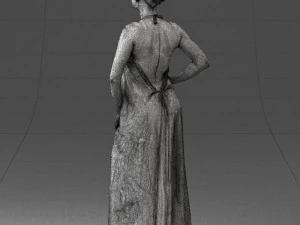 woman in dress 0299 3D Model