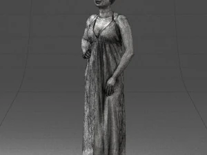 woman in dress 0299 3D Model