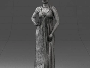 woman in dress 0299 3D Model