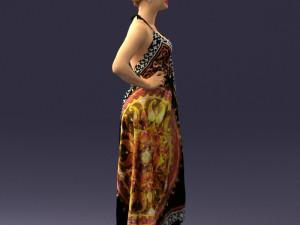 woman in dress 0299 3d print ready 3Dプリントモデル