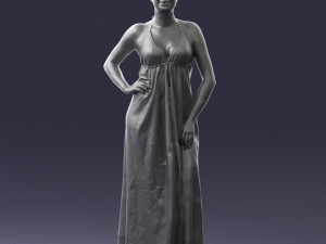 woman in dress 0299 3d print ready 3Dプリントモデル