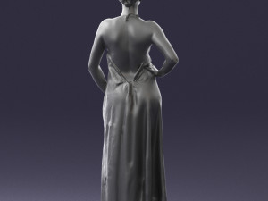 woman in dress 0299 3d print ready 3Dプリントモデル