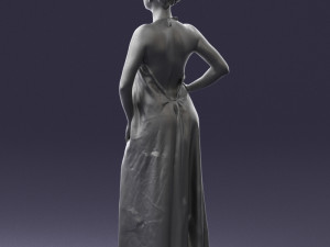 woman in dress 0299 3d print ready 3Dプリントモデル