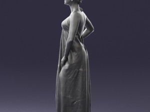 woman in dress 0299 3d print ready 3Dプリントモデル