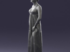 woman in dress 0299 3d print ready 3Dプリントモデル