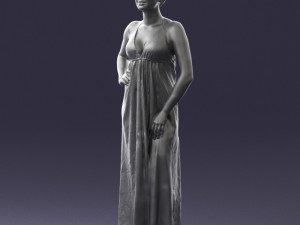 woman in dress 0299 3d print ready 3Dプリントモデル