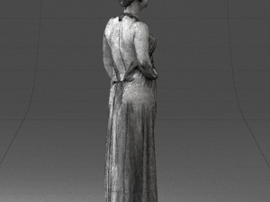 woman in dress 0299 3d print ready 3Dプリントモデル