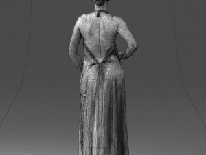 woman in dress 0299 3d print ready 3Dプリントモデル