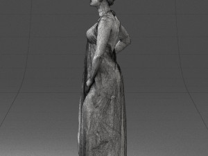woman in dress 0299 3d print ready 3Dプリントモデル