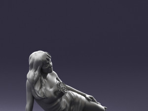 woman in black dress 0304 3D-Modell