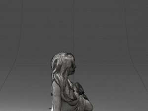 woman in black dress 0304 3D-Modell
