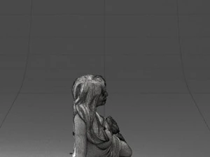 woman in black dress 0304 3d print ready 3D Print Model