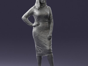 girl in colorful dress 0308 3D 모델