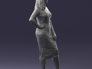 girl in colorful dress 0308 3D 모델