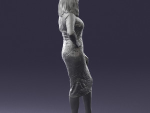 girl in colorful dress 0308 3D 모델