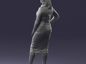 girl in colorful dress 0308 3D 모델
