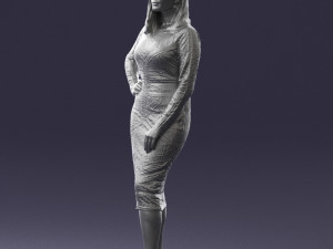girl in colorful dress 0308 3D 모델