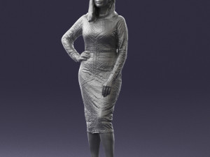 girl in colorful dress 0308 3D 모델