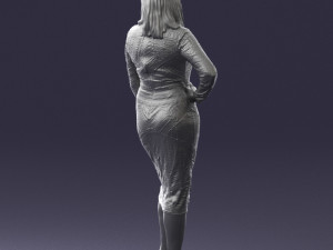 girl in colorful dress 0308 3d print ready 3D Print Model