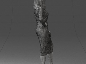 girl in colorful dress 0308 3d print ready 3D Print Model