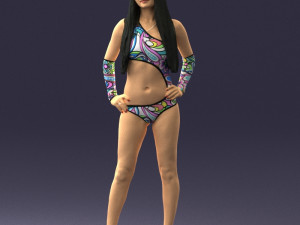beautiful girl in swimsuit 0310 3d print ready 3Dプリントモデル