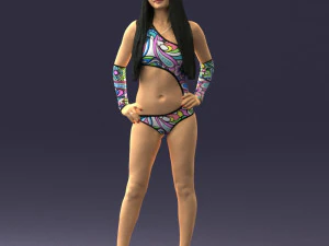 beautiful girl in swimsuit 0310 3d print ready 3D Print Model