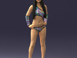 beautiful girl in swimsuit 0310 3d print ready 3Dプリントモデル