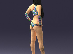 beautiful girl in swimsuit 0310 3d print ready 3Dプリントモデル