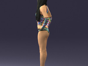 beautiful girl in swimsuit 0310 3d print ready 3Dプリントモデル