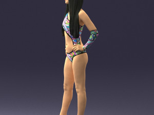 beautiful girl in swimsuit 0310 3d print ready 3Dプリントモデル